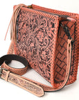 American Darling Hand Tooled Genuine Leather Women Bag Western Handbag Purse