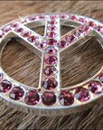 Western Screw Back Concho Bling Fuchsia Crystals Headstall Tack