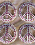 Western Screw Back Concho Bling Fuchsia Crystals Headstall Tack