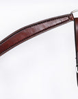 Bar H Equine Western Leather Headstall & Breast Collar Dark Brown