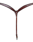 Bar H Equine Western Leather Headstall & Breast Collar Dark Brown