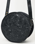 American Darling Canteen Hand Tooled Genuine Leather Women Bag Western Handbag Purse