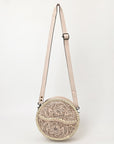 American Darling Canteen Hand Tooled Genuine Leather Women Bag Western Handbag Purse