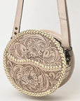 American Darling Canteen Hand Tooled Genuine Leather Women Bag Western Handbag Purse