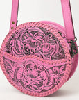 American Darling Canteen Hand Tooled Genuine Leather Women Bag Western Handbag Purse