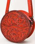 American Darling Canteen Hand Tooled Genuine Leather Women Bag Western Handbag Purse