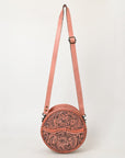 American Darling Canteen Hand Tooled Genuine Leather Women Bag Western Handbag Purse