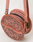 American Darling Canteen Hand Tooled Genuine Leather Women Bag Western Handbag Purse
