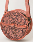 American Darling Canteen Hand Tooled Genuine Leather Women Bag Western Handbag Purse