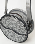 American Darling Canteen Hand Tooled Genuine Leather Women Bag Western Handbag Purse