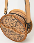 American Darling Canteen Hand Tooled Genuine Leather Women Bag Western Handbag Purse