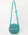 American Darling Canteen Hand Tooled Genuine Leather Women Bag Western Handbag Purse