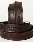 American Tanner Western Grain Leather Unisex Holster Belt Men Women Brown