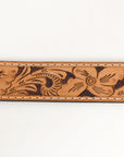 BAR H EQUINE Western Genuine Leather Men And Women Belt Floral