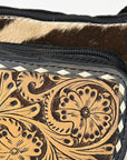 Ohlay Bags OHG185B FANNY PACK Hand Tooled Hair-on Genuine Leather women bag western handbag purse