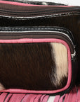 Ohlay Bags OHG186B FANNY PACK Hair-on Genuine Leather women bag western handbag purse