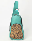 Ohlay Bags OHG188B Sling Hand Tooled Genuine Leather Women Bag Western Handbag Purse