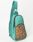 Ohlay Bags OHG188B Sling Hand Tooled Genuine Leather Women Bag Western Handbag Purse
