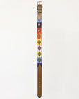 BAR H EQUINE Western Genuine Leather Dog Collar Embroidered
