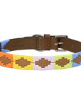 BAR H EQUINE Western Genuine Leather Dog Collar Embroidered