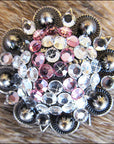 Western Screw Back Concho Breast Cancer Crystal Bling Headstall Cowgirl