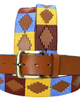BAR H EQUINE Western Genuine Leather Men And Women Brown Belt Embroidered