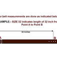 BAR H EQUINE Western Genuine Leather Men And Women Brown Belt Embroidered Maroon & Beige