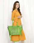 American Darling Tote Hand Tooled Genuine Leather Women Bag Western Handbag Purse