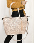 American Darling Tote Hand Tooled Genuine Leather Women Bag Western Handbag Purse