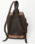 American Darling Adbg1468 Backpack Hand Tooled Hair-On Genuine Leather Women Bag Western Handbag Purse