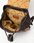 American Darling Adbg1468 Backpack Hand Tooled Hair-On Genuine Leather Women Bag Western Handbag Purse