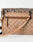 American Darling Crossbody Beautifully Hand Tooled Genuine Leather women bag western handbag purse