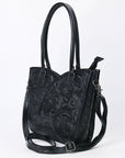 Tote Hand Tooled Genuine Leather women bag western handbag purse