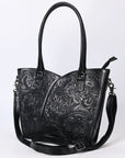 Tote Hand Tooled Genuine Leather women bag western handbag purse