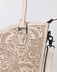 Tote Hand Tooled Genuine Leather women bag western handbag purse
