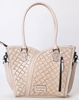 Tote Hand Tooled Genuine Leather women bag western handbag purse