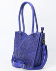 Tote Hand Tooled Genuine Leather women bag western handbag purse