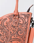 Tote Hand Tooled Genuine Leather women bag western handbag purse