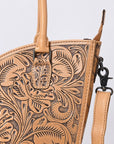Tote Hand Tooled Genuine Leather women bag western handbag purse