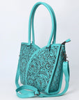 Tote Hand Tooled Genuine Leather women bag western handbag purse