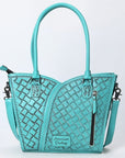 Tote Hand Tooled Genuine Leather women bag western handbag purse