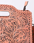 Clutch Hand Tooled Genuine Leather women bag western handbag purse