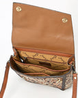 American Darling Adbga560 Cross Body I Hand Tooled Genuine Leather Women Bag Western Handbag Purse
