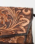 American Darling Clutch Hand Tooled Genuine Leather Women Bag Western Handbag Purse