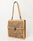 American Darling Adbgz839A Briefcase Hand Tooled Genuine Leather Women Bag Western Handbag Purse