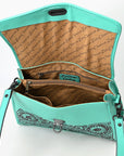 American Darling Adbgz841B Tote Hand Tooled Genuine Leather Women Bag Western Handbag Purse