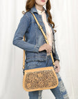 American Darling Adbgz845A Cross Body I Hand Tooled Genuine Leather Women Bag Western Handbag Purse