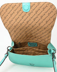 American Darling Adbgz845B Cross Body I Hand Tooled Genuine Leather Women Bag Western Handbag Purse