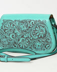 American Darling Adbgz845B Cross Body I Hand Tooled Genuine Leather Women Bag Western Handbag Purse