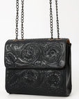 American Darling Crossbody Beautifully Hand Tooled Genuine Leather women bag western handbag purse